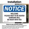 Signmission Welcome Please Wait To Be Seated Someone, 5 in W x Rectangle, Vinyl Decal OS-2PACK-NS-D-35-L-19020 - alternate 3